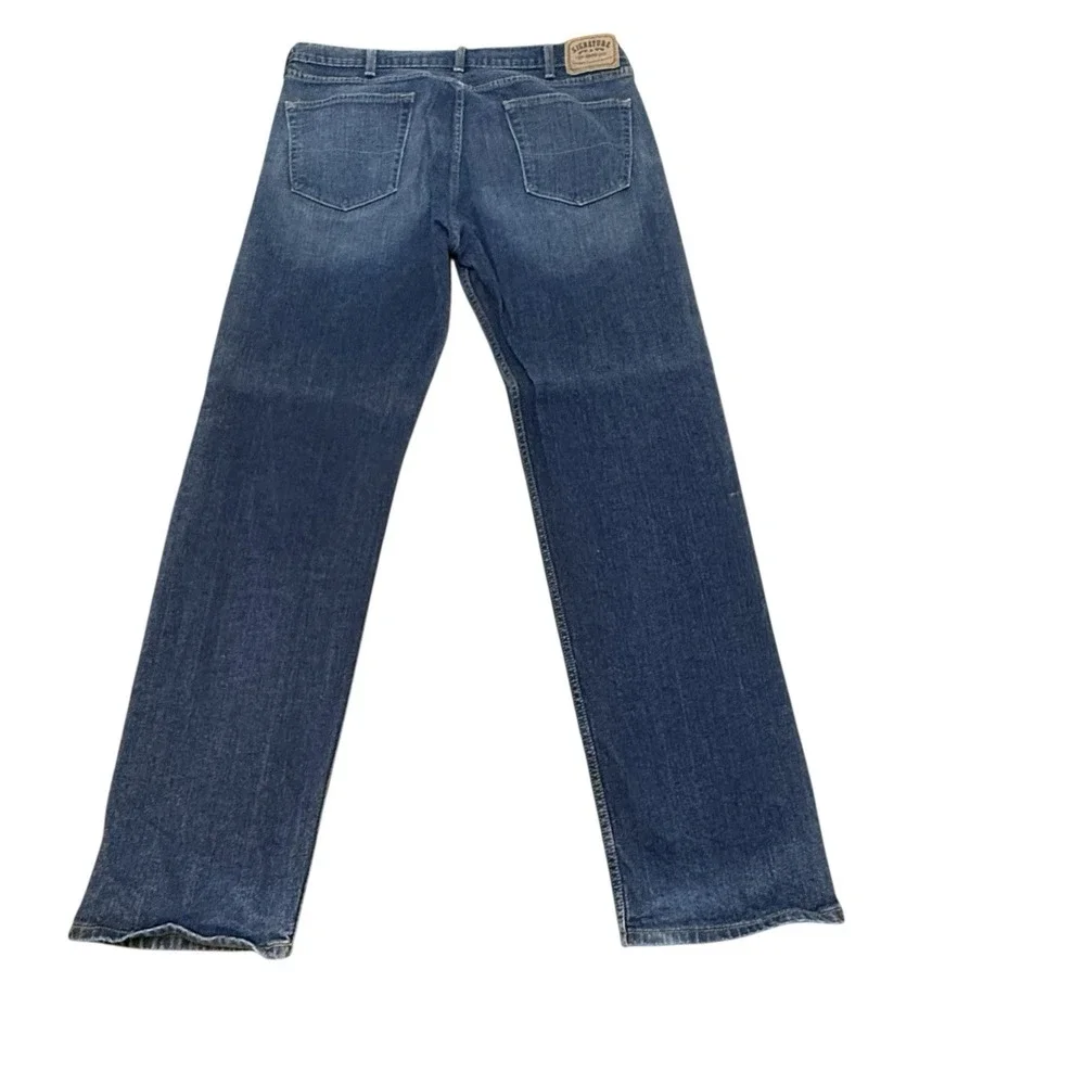 Mens Regular Fit Dark Wash Denim Jeans Classic‎ Staple Everyday 38x34